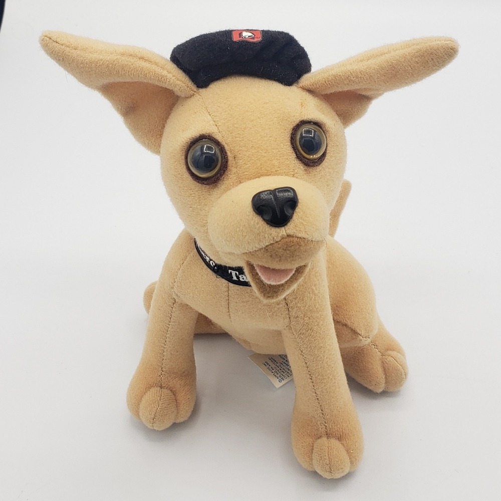 Yo Quiero TACO BELL Chihuahua Plush‎ Dog Taco Bell Hat 1990 "Viva Gordita"